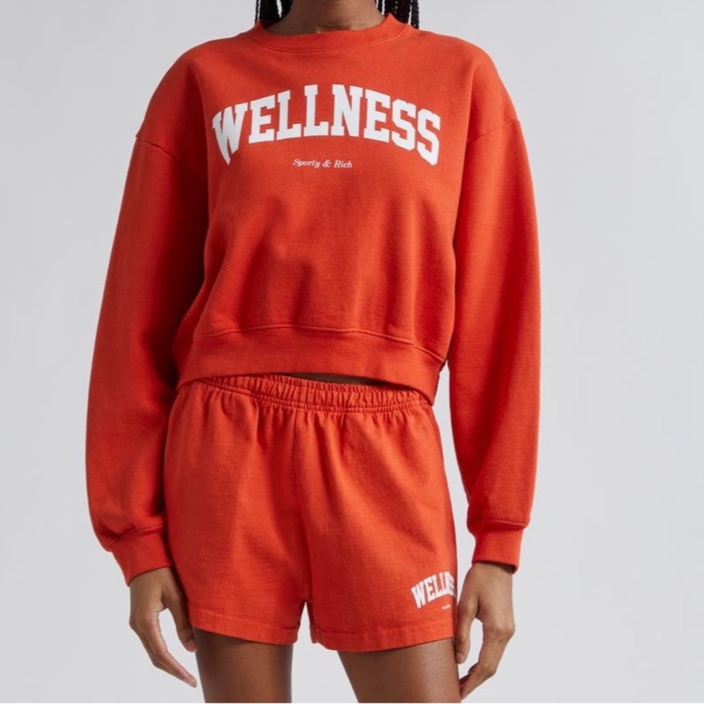 Sporty & Rich Wellness Crop Sweatshirt
